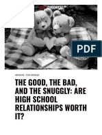 The Good, the Bad, and the Snuggly_ Are High School Relationship