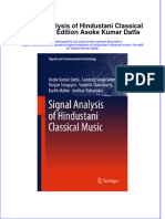 Textbook Signal Analysis of Hindustani Classical Music 1St Edition Asoke Kumar Datta Ebook All Chapter PDF