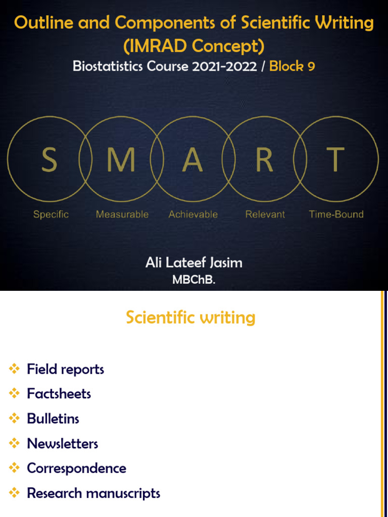 Scientific Writing IMRAD Guide | PDF | Scientific Method | Abstract ...