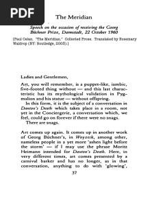 Celan, Paul - Meridian Speech, The (1960)