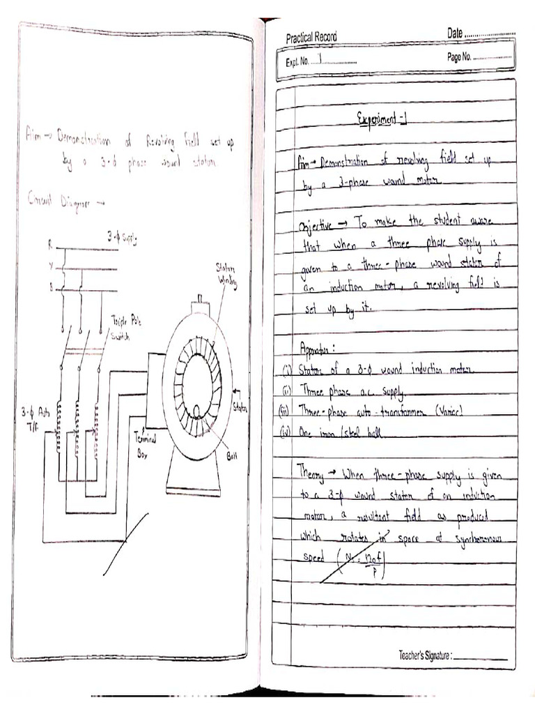 Machine Practical Manual Handwritten | PDF