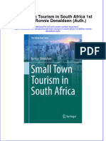 Download textbook Small Town Tourism In South Africa 1St Edition Ronnie Donaldson Auth ebook all chapter pdf 