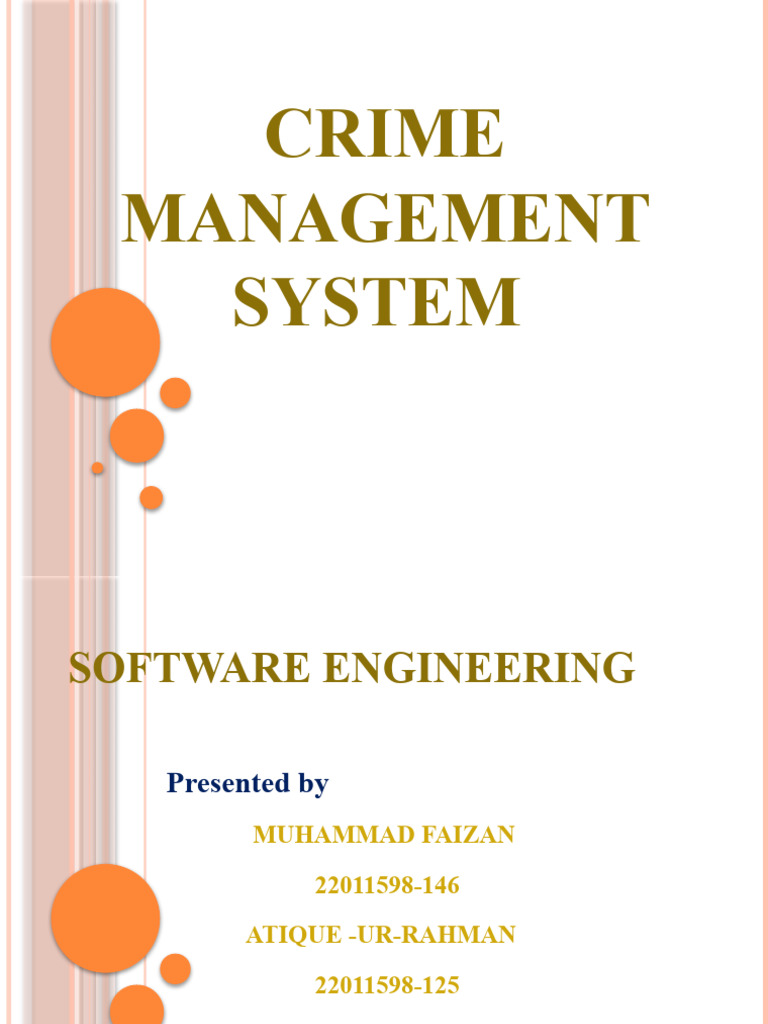 Crime Management System Software Overview | PDF | Graphical User ...