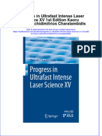 PDF Progress in Ultrafast Intense Laser Science XV 1St Edition Kaoru Yamanouchidimitrios Charalambidis Ebook Full Chapter