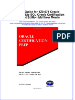 Textbook Study Guide For 1Z0 071 Oracle Database 12C SQL Oracle Certification Prep 1St Edition Matthew Morris Ebook All Chapter PDF