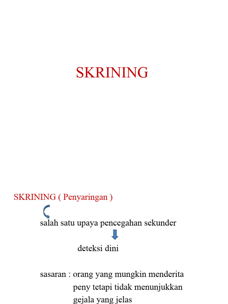 Panduan Lengkap Skrining Kesehatan | PDF | Sains & Matematika
