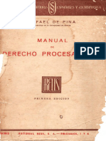 Manuel de Pina - Manual de Derecho Procesal Civil