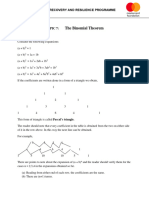 The Binomial Theorem