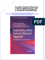 Textbook Subjectivity Within Cultural Historical Approach Theory Methodology and Research Fernando Gonzalez Rey Ebook All Chapter PDF