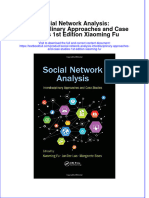 Textbook Social Network Analysis Interdisciplinary Approaches and Case Studies 1St Edition Xiaoming Fu Ebook All Chapter PDF