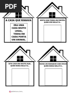 A Casa Que Rimava | PDF | Alfabetização