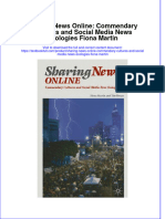 PDF Sharing News Online Commendary Cultures and Social Media News Ecologies Fiona Martin Ebook Full Chapter