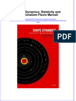 PDF Shape Dynamics Relativity and Relationalism Flavio Mercati Ebook Full Chapter