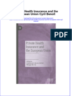 Full Chapter Private Health Insurance and The European Union Cyril Benoit PDF