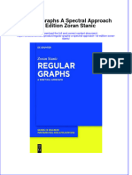 Textbook Regular Graphs A Spectral Approach 1St Edition Zoran Stanic Ebook All Chapter PDF
