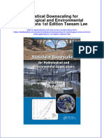 Download pdf Statistical Downscaling For Hydrological And Environmental Applications 1St Edition Taesam Lee ebook full chapter 