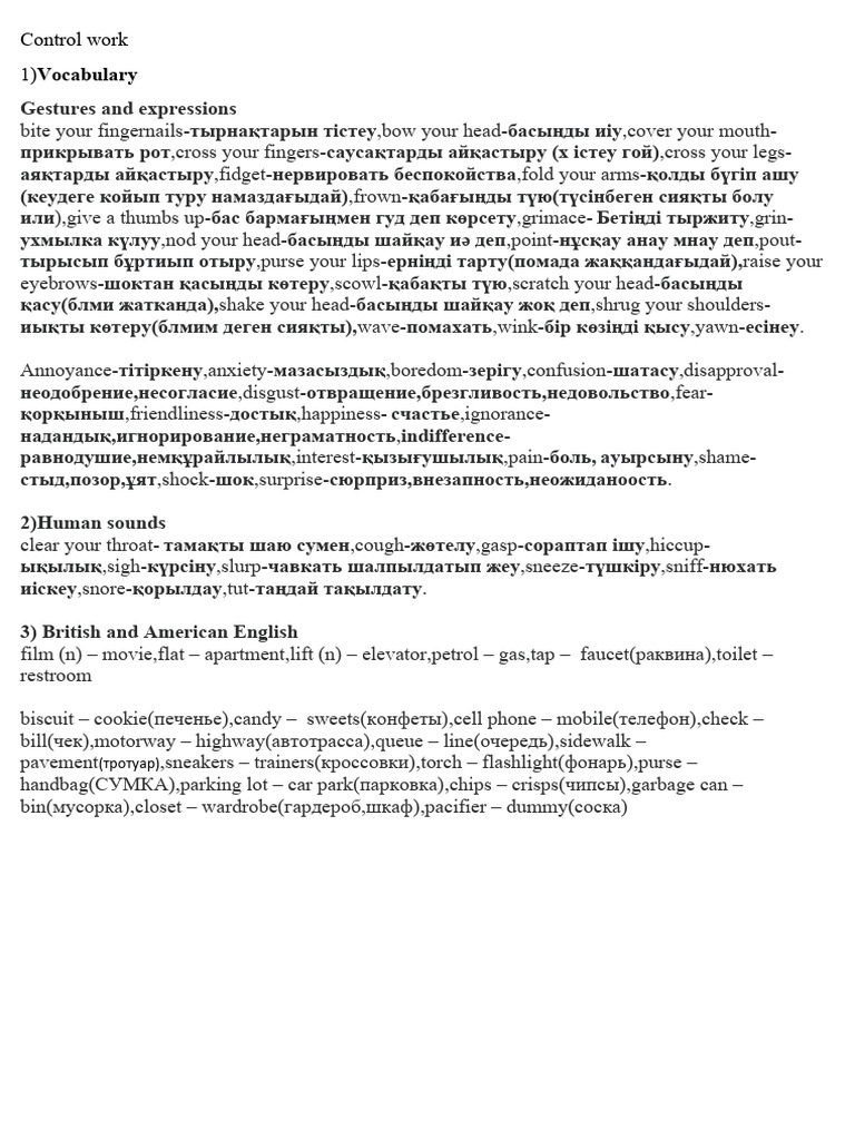 Control Work 2 B2 | PDF