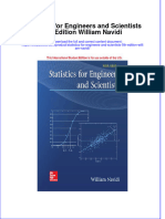 PDF Statistics For Engineers and Scientists 5Th Edition William Navidi Ebook Full Chapter