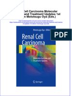 Download textbook Renal Cell Carcinoma Molecular Features And Treatment Updates 1St Edition Mototsugu Oya Eds ebook all chapter pdf 