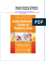 PDF Quick Reference Guide To Pediatric Care 2Nd Edition Deepak M Kamat Ebook Full Chapter