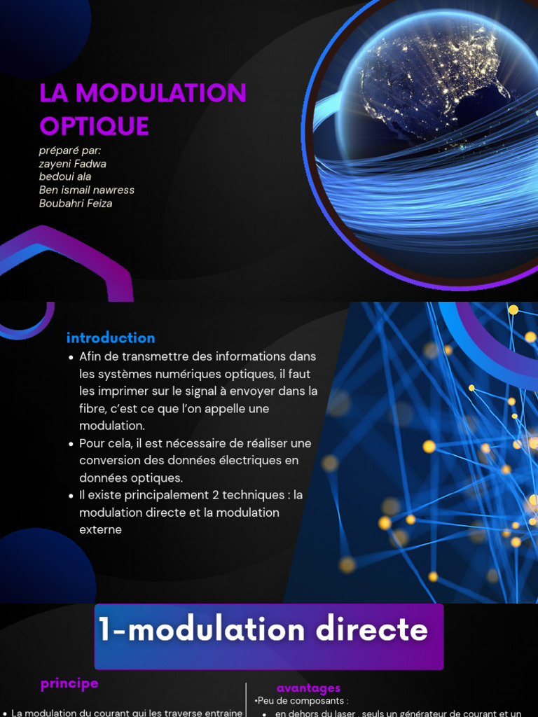 Techniques de Modulation Optique | PDF | Modulation de fréquence | Laser