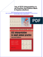 PDF Rapid Review of Ecg Interpretation in Small Animal Practice 2Nd Edition Mark A Oyama Author Ebook Full Chapter