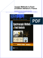 Textbook Spectroscopic Methods in Food Analysis 1St Edition Adriana S Franca Ebook All Chapter PDF