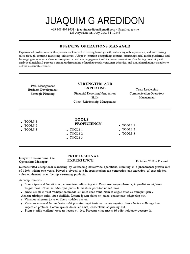 TRISH RESUME TEMPLATE PDF Marketing - 1715827841