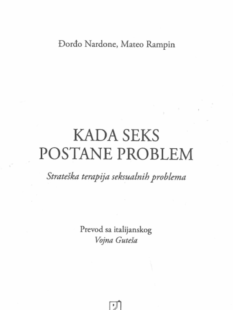 Kada Sex Postane Problem | PDF