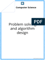 Revision Notes - 28 Problem Solving and Algorithm Design