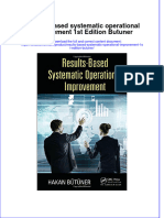 Textbook Results Based Systematic Operational Improvement 1St Edition Butuner Ebook All Chapter PDF