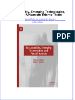 PDF Sustainability Emerging Technologies and Pan Africanism Thierno Thiam Ebook Full Chapter