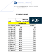 Rezultate Finale