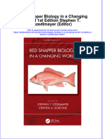PDF Red Snapper Biology in A Changing World 1St Edition Stephen T Szedlmayer Editor Ebook Full Chapter