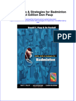 Full Chapter Skills Drills Strategies For Badminton 1St Edition Don Paup PDF