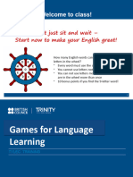 Games For Language Learning - Session - PPT