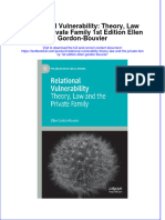 PDF Relational Vulnerability Theory Law and The Private Family 1St Edition Ellen Gordon Bouvier Ebook Full Chapter