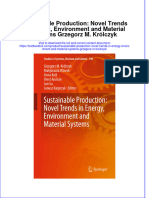 Download pdf Sustainable Production Novel Trends In Energy Environment And Material Systems Grzegorz M Krolczyk ebook full chapter 