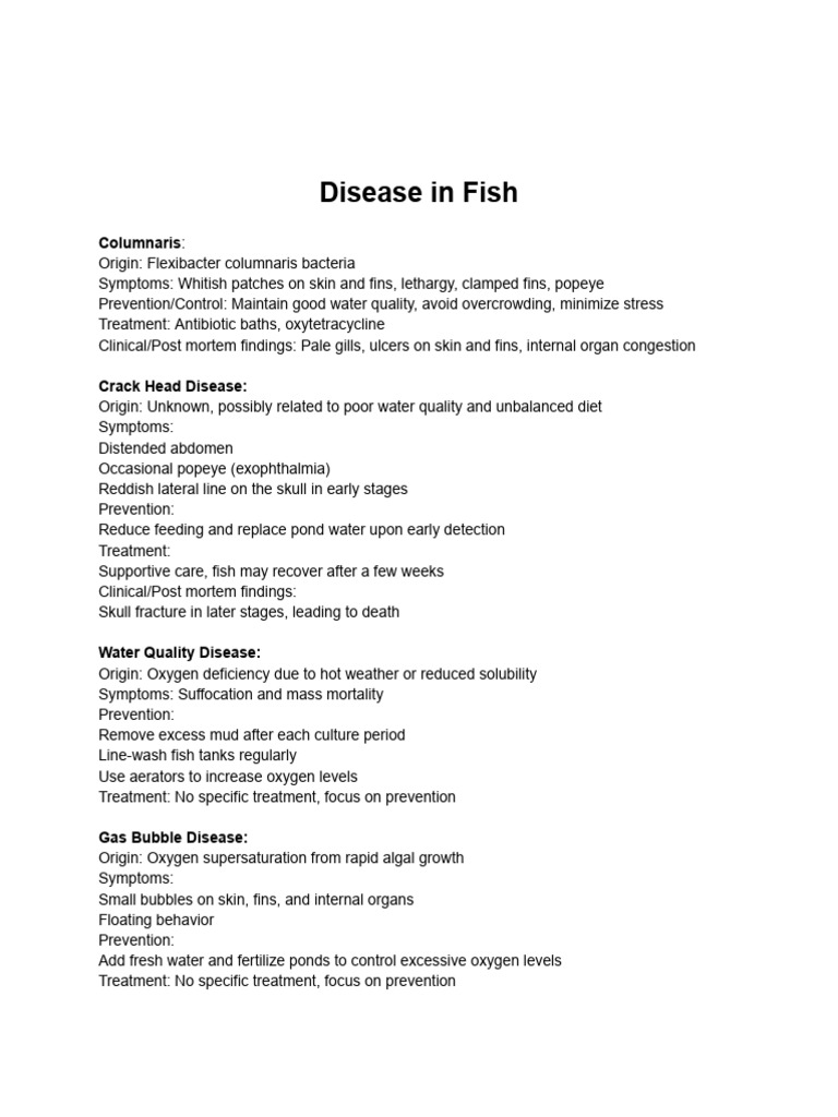 assignment-diseases-in-fish-pdf-infection-medical-specialties