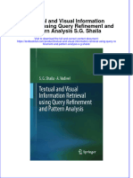 Download textbook Textual And Visual Information Retrieval Using Query Refinement And Pattern Analysis S G Shaila ebook all chapter pdf 