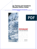 Full Chapter Psychology Themes and Variations Fifth Canadian Edition Holder PDF