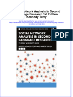 Full Chapter Social Network Analysis in Second Language Research 1St Edition Kennedy Terry PDF