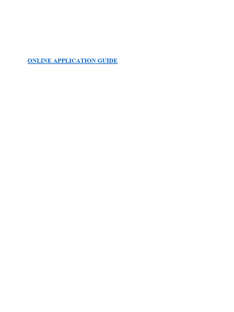 Online Application | PDF