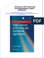 Full Chapter Public Services in Eu Trade and Investment Agreements Luigi F Pedreschi PDF
