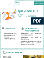 Quem Sou Eu?: 1 ANO Aula 1 - 1 Bimestre