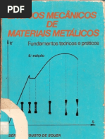 Ensaios Mecânicos de Materiais Metálicos - Fundamentos teóricos e práticos