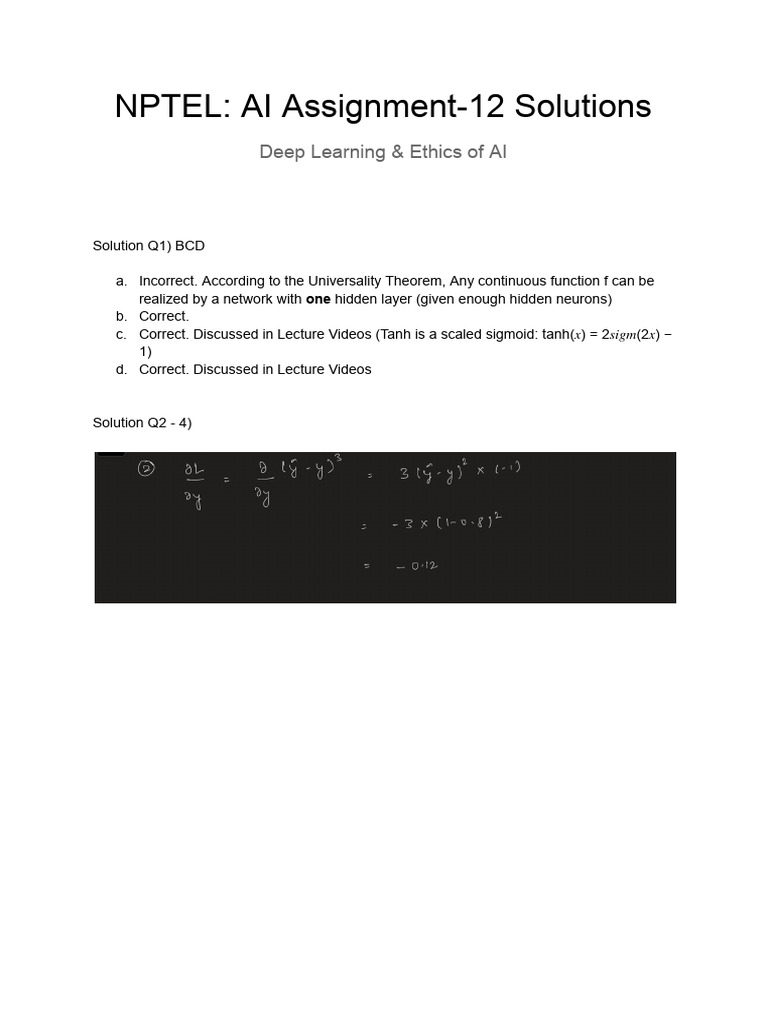 A12 Solutions | PDF