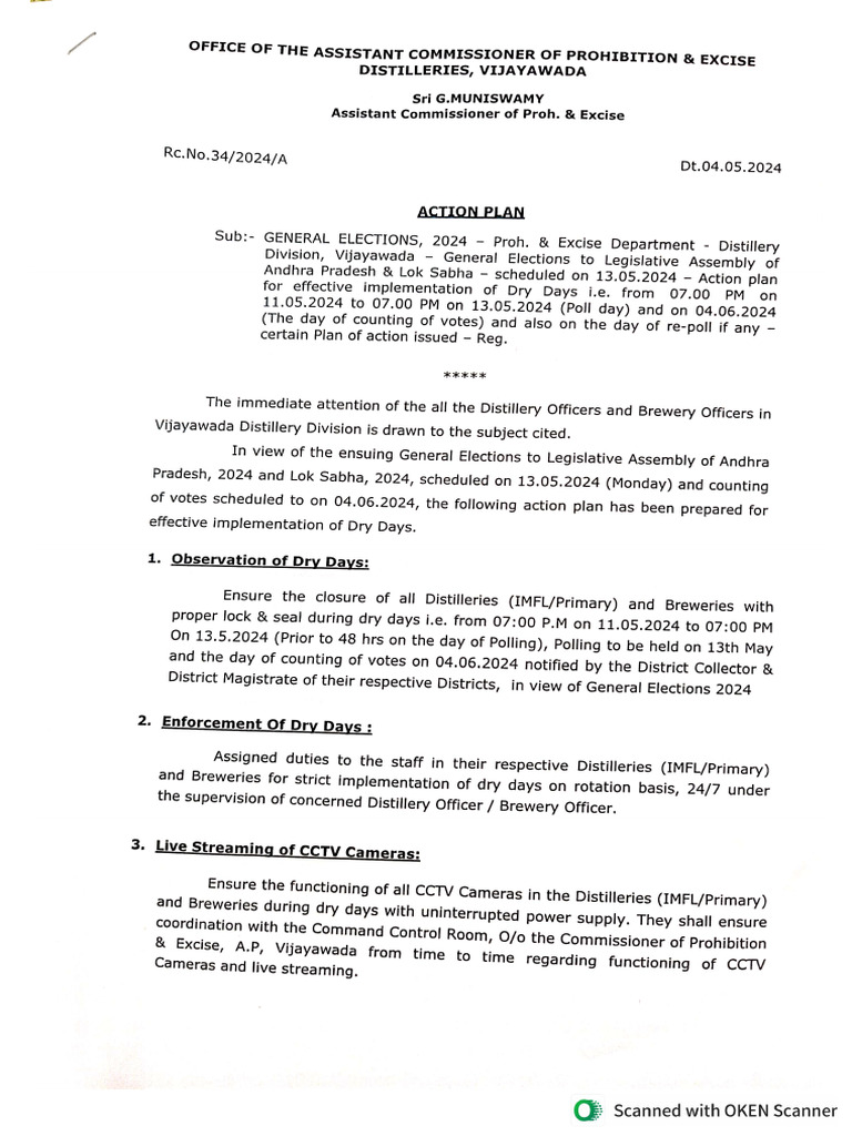 Ap Election Dry Days Notice | PDF