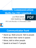 1 Wali's FFC Communication