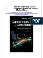 Textbook Supersymmetry and String Theory Beyond The Standard Model 2Nd Edition Michael Dine Ebook All Chapter PDF